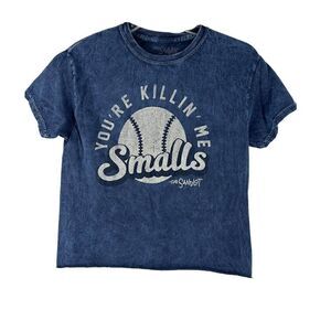 Sandlot T-Shirt Killing Me Smalls Retro Blue Short Sleeve Stonewash Size Small
